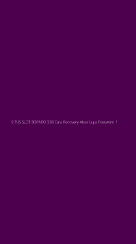 Tampilan Antarmuka Aplikasi Situs Slot Borneo 338 Cara Recovery Akun Lupa Password - 1