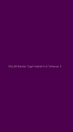Tampilan Antarmuka Aplikasi Siul4d Bandar Togel Hadiah Full Terbesar - 3