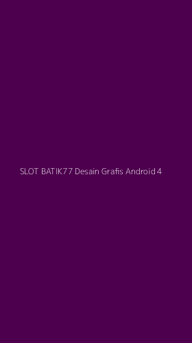 Tampilan Antarmuka Aplikasi Slot Batik77 Desain Grafis Android - 4
