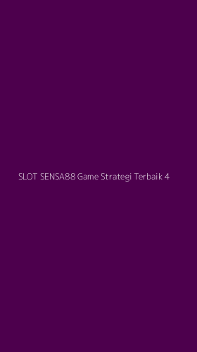 Tampilan Antarmuka Aplikasi Slot Sensa88 Game Strategi Terbaik - 4