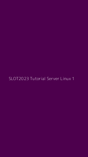 Tampilan Antarmuka Aplikasi Slot2023 Tutorial Server Linux - 1