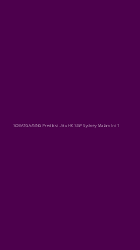 Tampilan Antarmuka Aplikasi Sobatgaming Prediksi Jitu Hk Sgp Sydney Malam Ini - 1