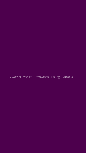 Tampilan Antarmuka Aplikasi Sogwin Prediksi Toto Macau Paling Akurat - 4