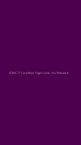 Tampilan Antarmuka Aplikasi Sonic77 Cara Main Togel Colok Jitu Pemula - 4