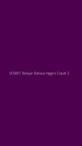 Tampilan Antarmuka Aplikasi Sosbet Belajar Bahasa Inggris Cepat - 2
