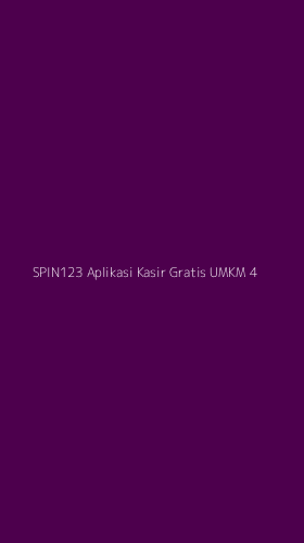Tampilan Antarmuka Aplikasi Spin123 Aplikasi Kasir Gratis Umkm - 4