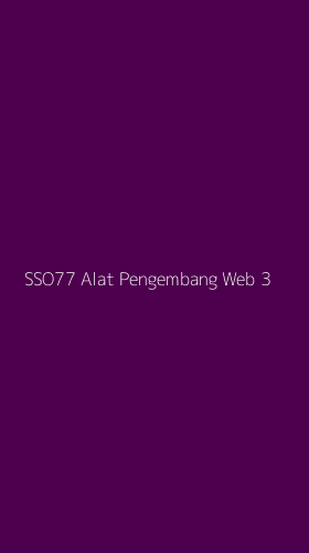 Tampilan Antarmuka Aplikasi Sso77 Alat Pengembang Web - 3