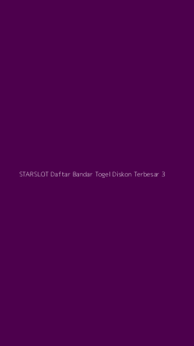 Tampilan Antarmuka Aplikasi Starslot Daftar Bandar Togel Diskon Terbesar - 3