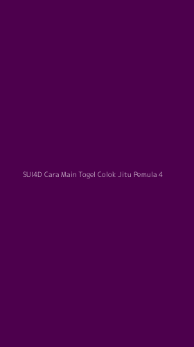 Tampilan Antarmuka Aplikasi Sui4d Cara Main Togel Colok Jitu Pemula - 4