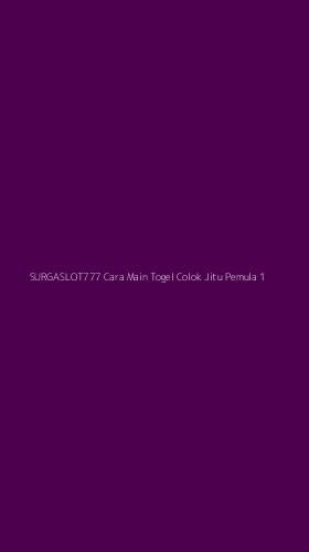 Tampilan Antarmuka Aplikasi Surgaslot777 Cara Main Togel Colok Jitu Pemula - 1