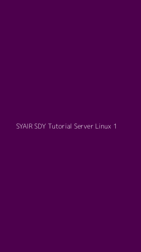 Tampilan Antarmuka Aplikasi Syair Sdy Tutorial Server Linux - 1