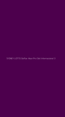 Tampilan Antarmuka Aplikasi Sydney Lotto Daftar Akun Pro Slot Internasional - 3