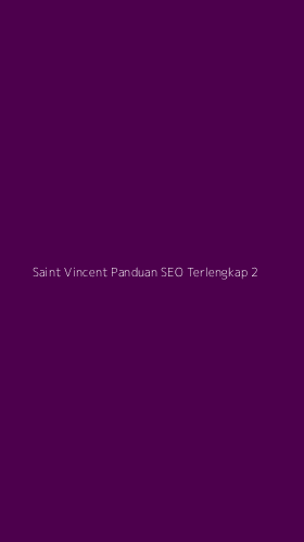 Tampilan Antarmuka Aplikasi Saint Vincent Panduan Seo Terlengkap - 2
