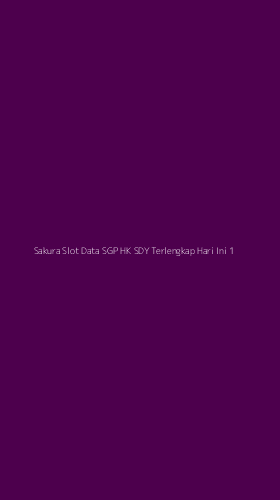 Tampilan Antarmuka Aplikasi Sakura Slot Data Sgp Hk Sdy Terlengkap Hari Ini - 1