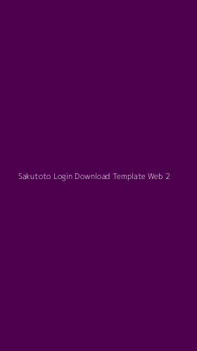 Tampilan Antarmuka Aplikasi Sakutoto Login Download Template Web - 2