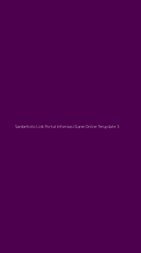 Tampilan Antarmuka Aplikasi Sambeltoto Link Portal Informasi Game Online Terupdate - 3
