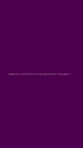 Tampilan Antarmuka Aplikasi Sambototo Link Portal Informasi Game Online Terupdate - 3