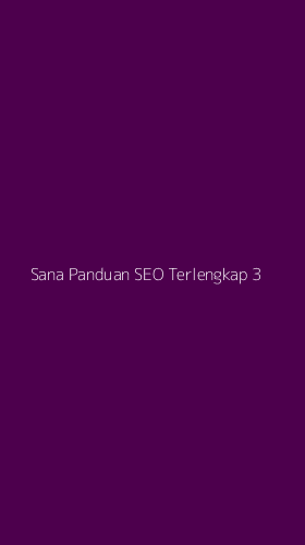 Tampilan Antarmuka Aplikasi Sana Panduan Seo Terlengkap - 3