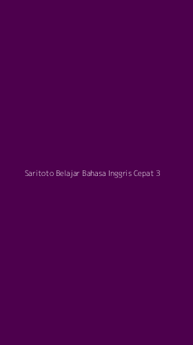 Tampilan Antarmuka Aplikasi Saritoto Belajar Bahasa Inggris Cepat - 3