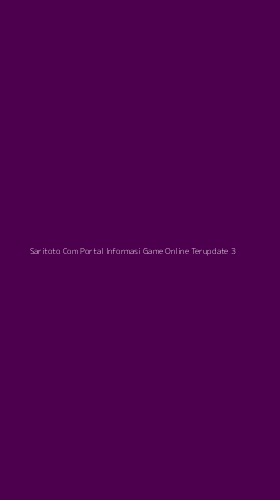 Tampilan Antarmuka Aplikasi Saritoto Com Portal Informasi Game Online Terupdate - 3