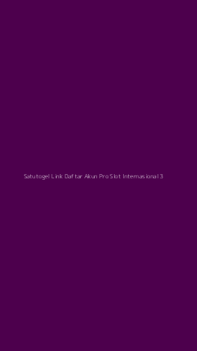 Tampilan Antarmuka Aplikasi Satutogel Link Daftar Akun Pro Slot Internasional - 3