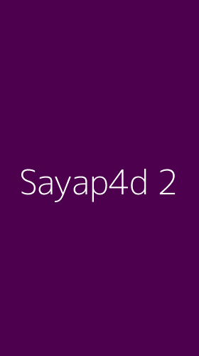Tampilan Antarmuka Aplikasi Sayap4d - 2
