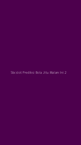 Tampilan Antarmuka Aplikasi Sbcslot Prediksi Bola Jitu Malam Ini - 2