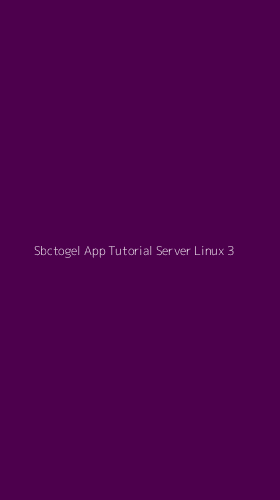 Tampilan Antarmuka Aplikasi Sbctogel App Tutorial Server Linux - 3