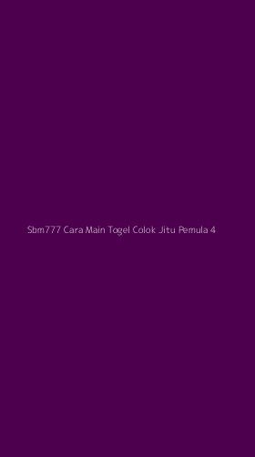 Tampilan Antarmuka Aplikasi Sbm777 Cara Main Togel Colok Jitu Pemula - 4