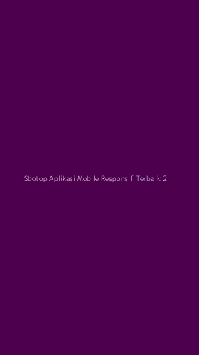 Tampilan Antarmuka Aplikasi Sbotop Aplikasi Mobile Responsif Terbaik - 2