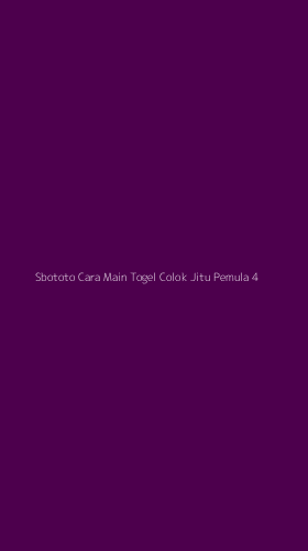 Tampilan Antarmuka Aplikasi Sbototo Cara Main Togel Colok Jitu Pemula - 4