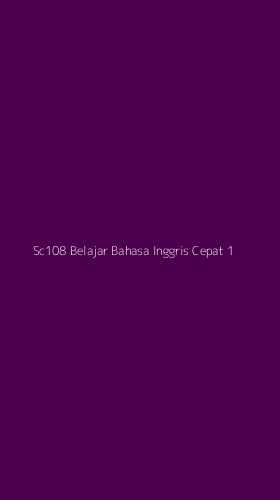 Tampilan Antarmuka Aplikasi Sc108 Belajar Bahasa Inggris Cepat - 1