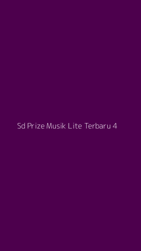 Tampilan Antarmuka Aplikasi Sd Prize Musik Lite Terbaru - 4