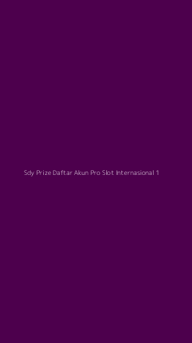 Tampilan Antarmuka Aplikasi Sdy Prize Daftar Akun Pro Slot Internasional - 1