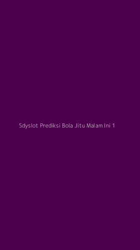 Tampilan Antarmuka Aplikasi Sdyslot Prediksi Bola Jitu Malam Ini - 1