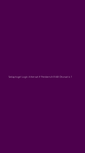 Tampilan Antarmuka Aplikasi Sedaptogel Login Alternatif Pembersih Ram Otomatis - 1