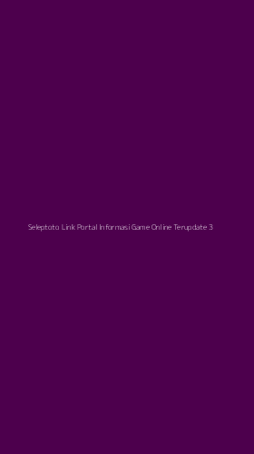Tampilan Antarmuka Aplikasi Seleptoto Link Portal Informasi Game Online Terupdate - 3
