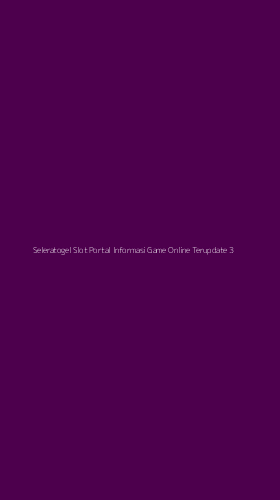 Tampilan Antarmuka Aplikasi Seleratogel Slot Portal Informasi Game Online Terupdate - 3