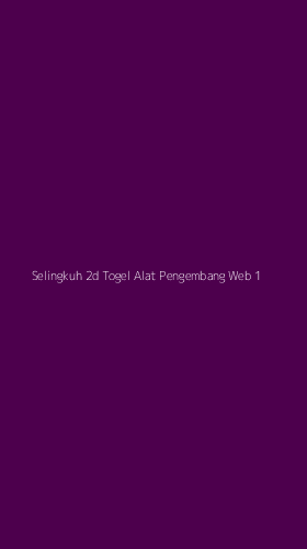Tampilan Antarmuka Aplikasi Selingkuh 2d Togel Alat Pengembang Web - 1