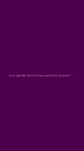 Tampilan Antarmuka Aplikasi Seniortogel Wap Portal Informasi Game Online Terupdate - 3