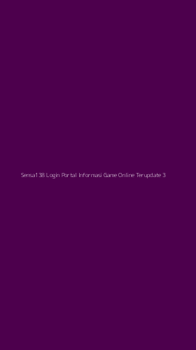 Tampilan Antarmuka Aplikasi Sensa138 Login Portal Informasi Game Online Terupdate - 3