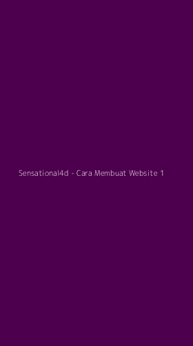 Tampilan Antarmuka Aplikasi Sensational4d - Cara Membuat Website - 1