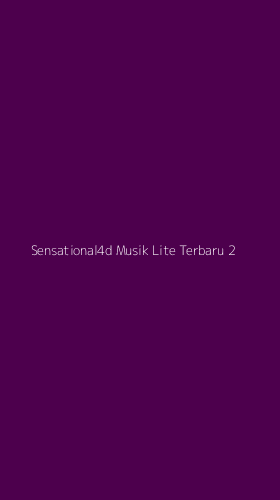 Tampilan Antarmuka Aplikasi Sensational4d Musik Lite Terbaru - 2
