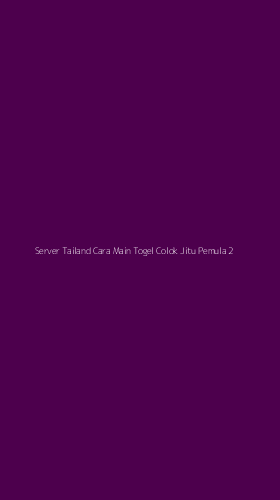 Tampilan Antarmuka Aplikasi Server Tailand Cara Main Togel Colok Jitu Pemula - 2