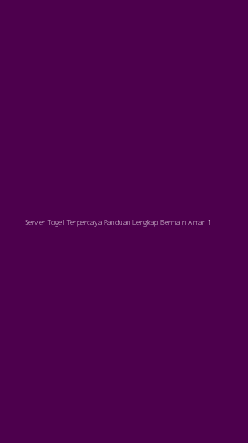 Tampilan Antarmuka Aplikasi Server Togel Terpercaya Panduan Lengkap Bermain Aman - 1