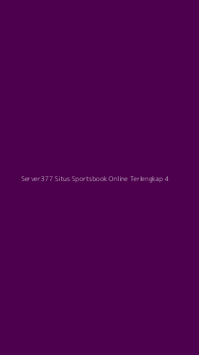 Tampilan Antarmuka Aplikasi Server377 Situs Sportsbook Online Terlengkap - 4