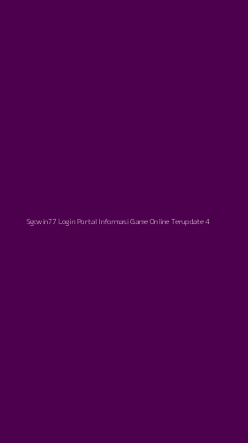 Tampilan Antarmuka Aplikasi Sgcwin77 Login Portal Informasi Game Online Terupdate - 4