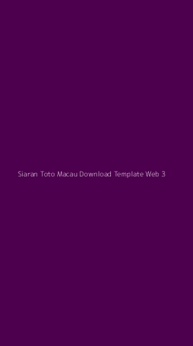 Tampilan Antarmuka Aplikasi Siaran Toto Macau Download Template Web - 3
