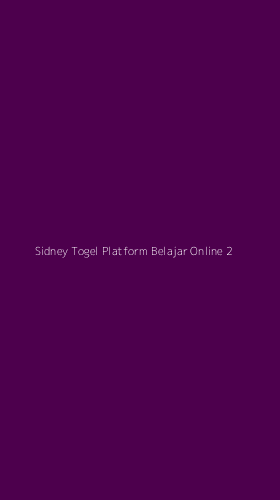 Tampilan Antarmuka Aplikasi Sidney Togel Platform Belajar Online - 2