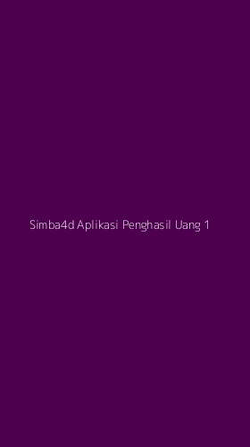 Tampilan Antarmuka Aplikasi Simba4d Aplikasi Penghasil Uang - 1